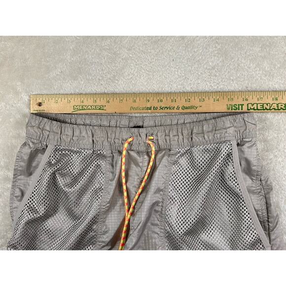 Nike Air Jordan Shorts Men's Sz L Grey Ripstop Draw Strings Basketball Running - Picture 4 of 9